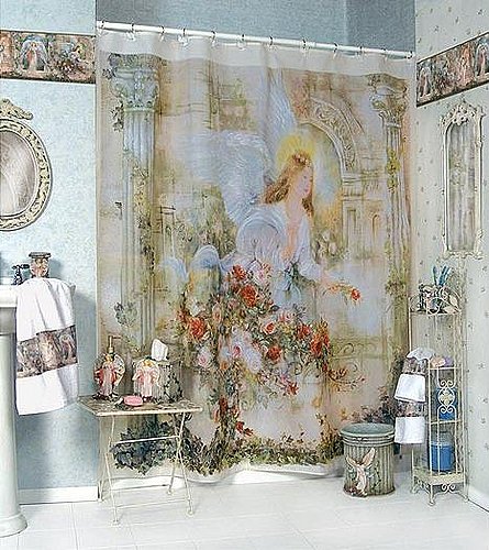  Tropical Rosita Fabric Shower Curtains  